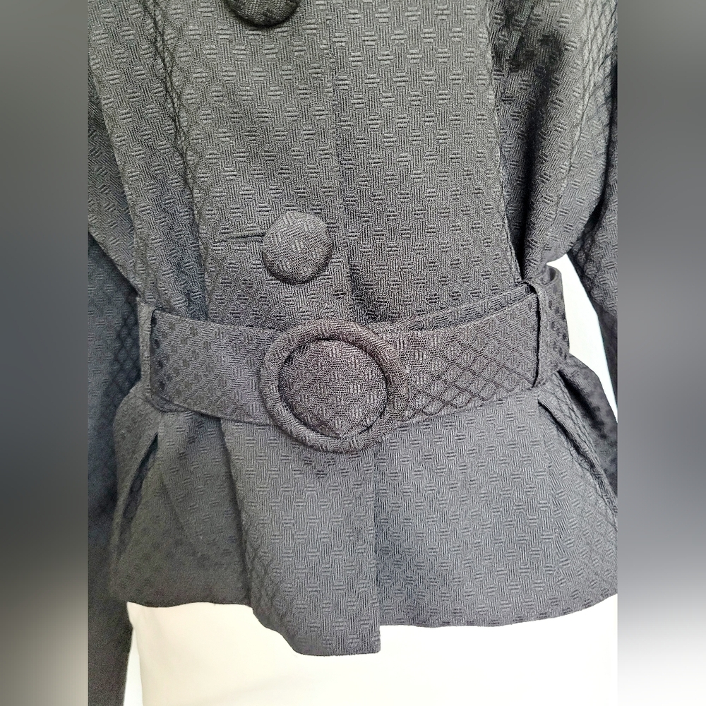 Georgio Sant'Angelo Women Business/Office/Carrer Blazer Jacket Textured Black 18 - Picture 14 of 16